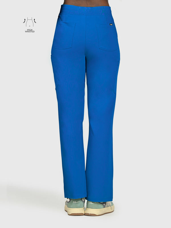 High Waisted Rise Ten-Pocket Cargo Scrub Pant
