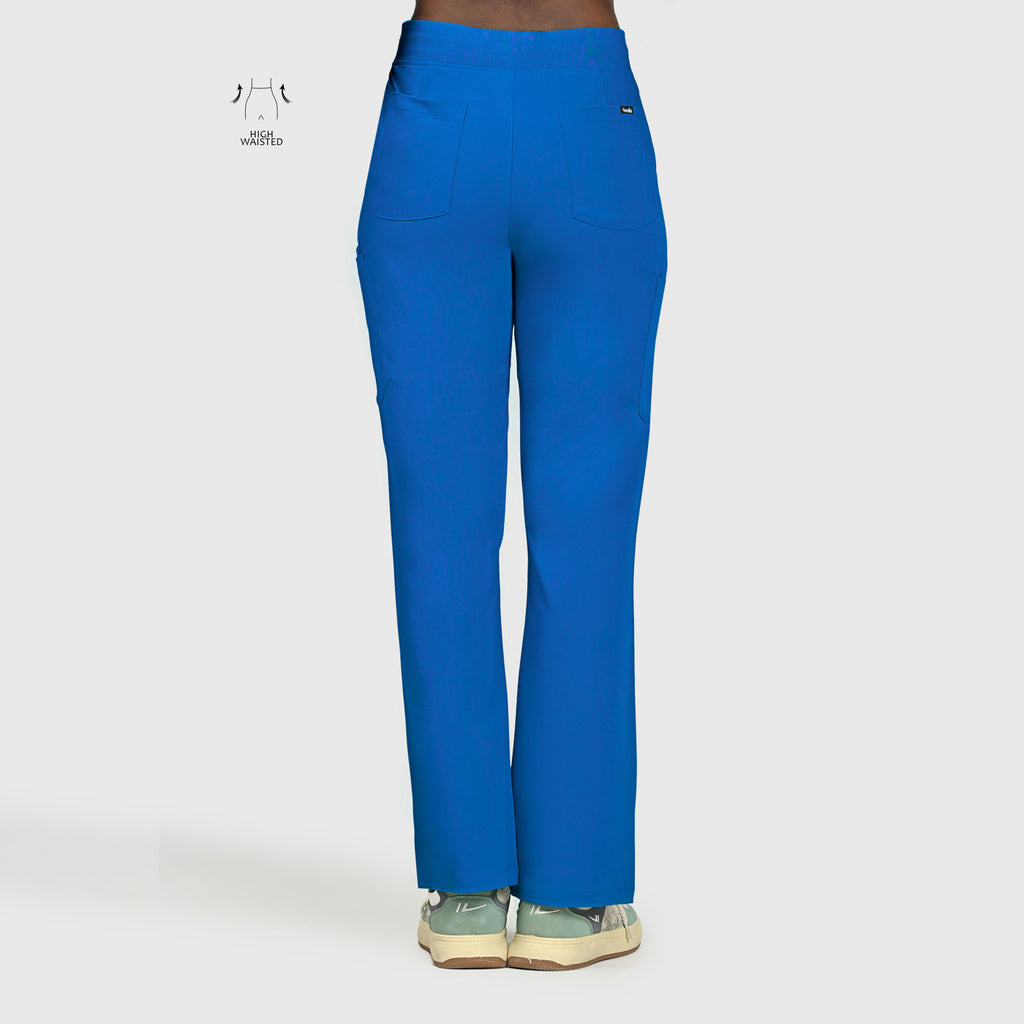 High Waisted Rise Ten-Pocket Cargo Scrub Pant
