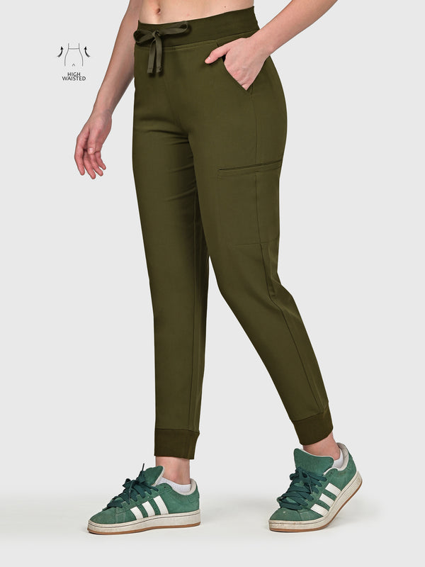 High Waisted Flex Nine-Pocket Jogger Scrub Pant