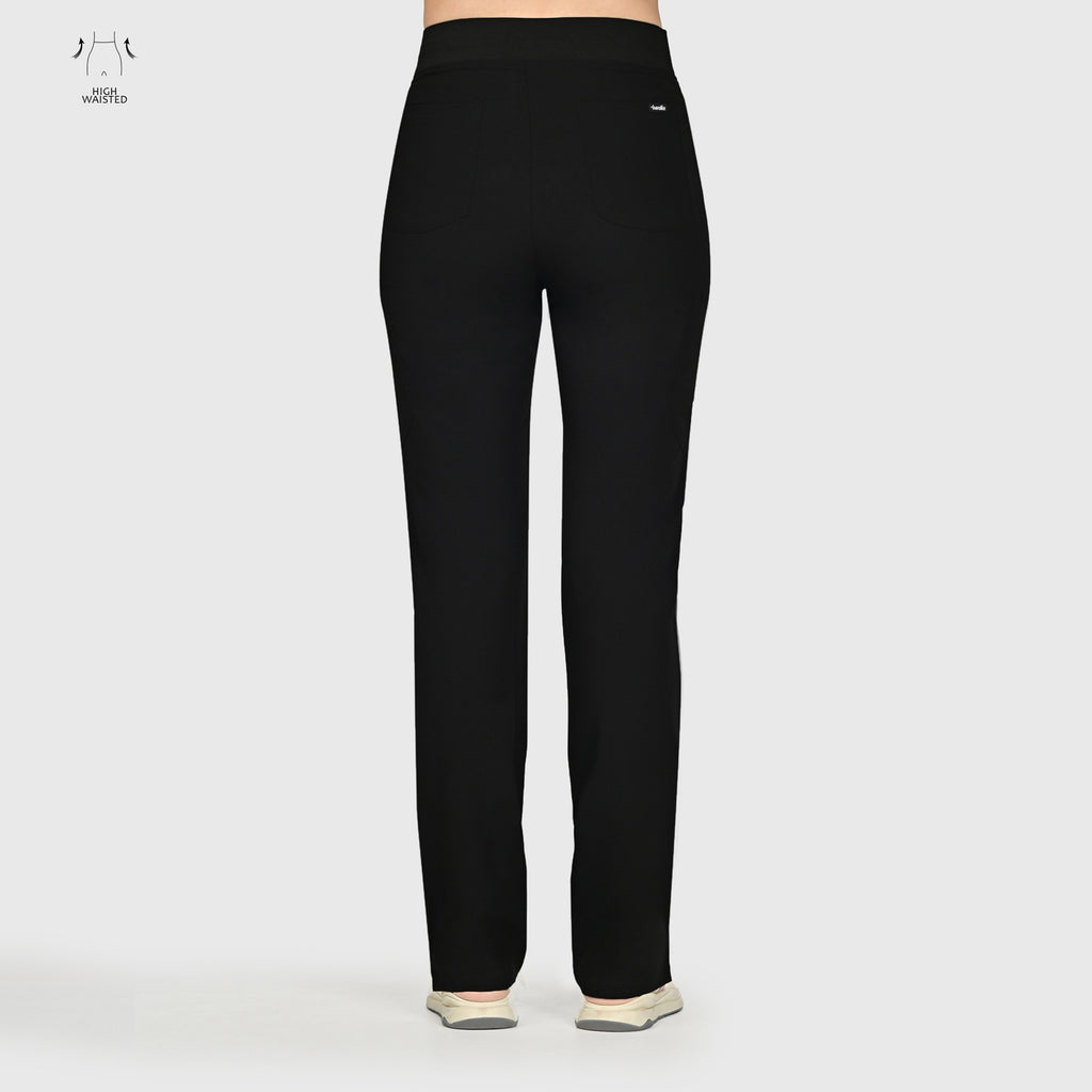 High Waisted Rise Ten-Pocket Cargo Scrub Pant