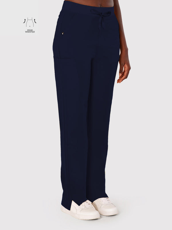 High Waisted Rise Ten-Pocket Cargo Scrub Pant