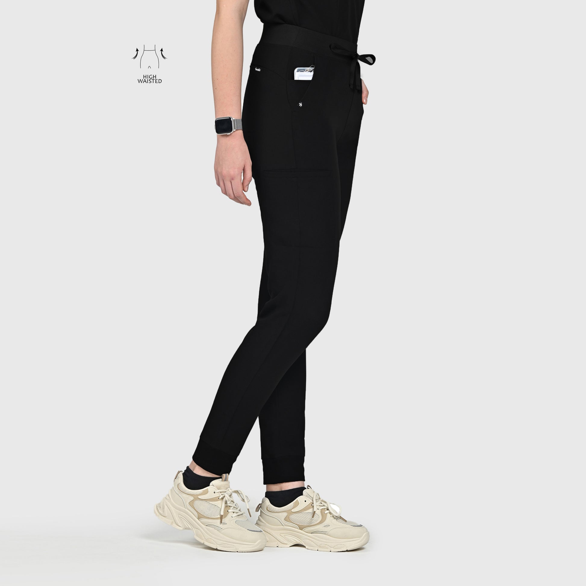 High Waisted Flex Nine-Pocket Jogger Scrub Pant