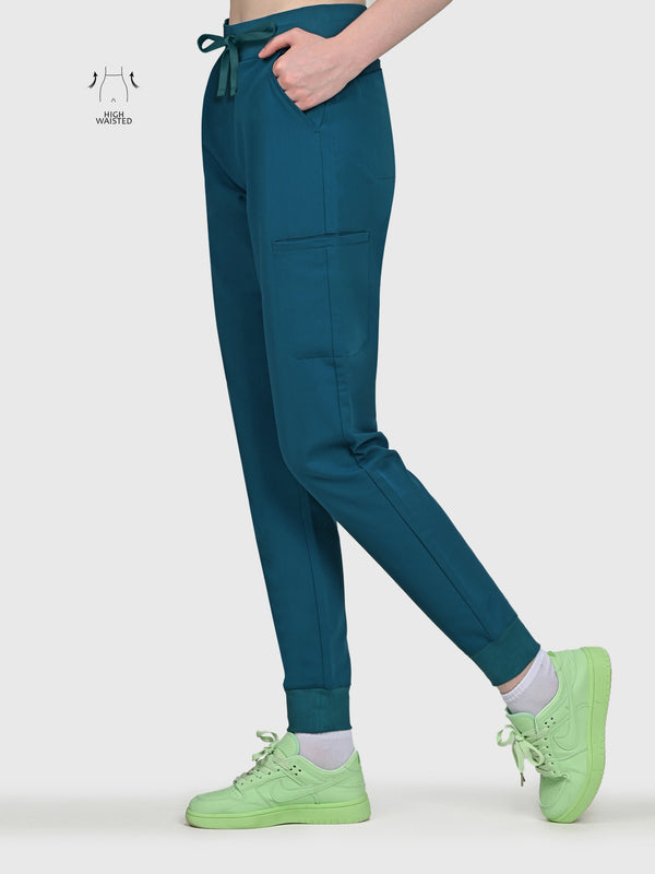 High Waisted Flex Nine-Pocket Jogger Scrub Pant