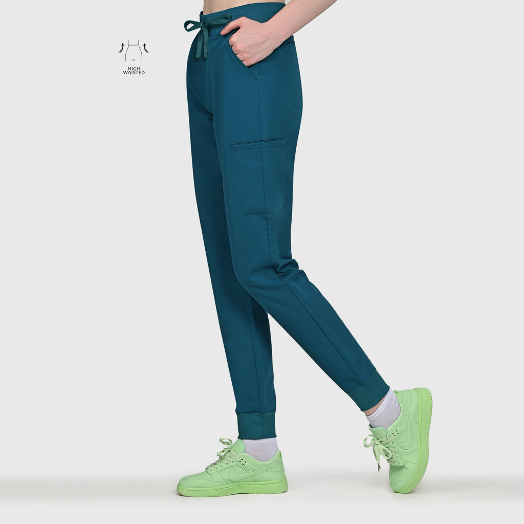 High Waisted Flex Nine-Pocket Jogger Scrub Pant