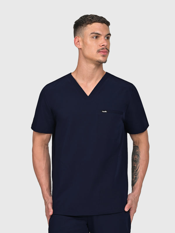 Trio Three-Pocket Scrub Top
