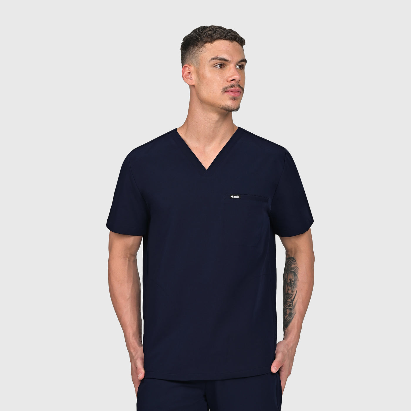 Trio Three-Pocket Scrub Top