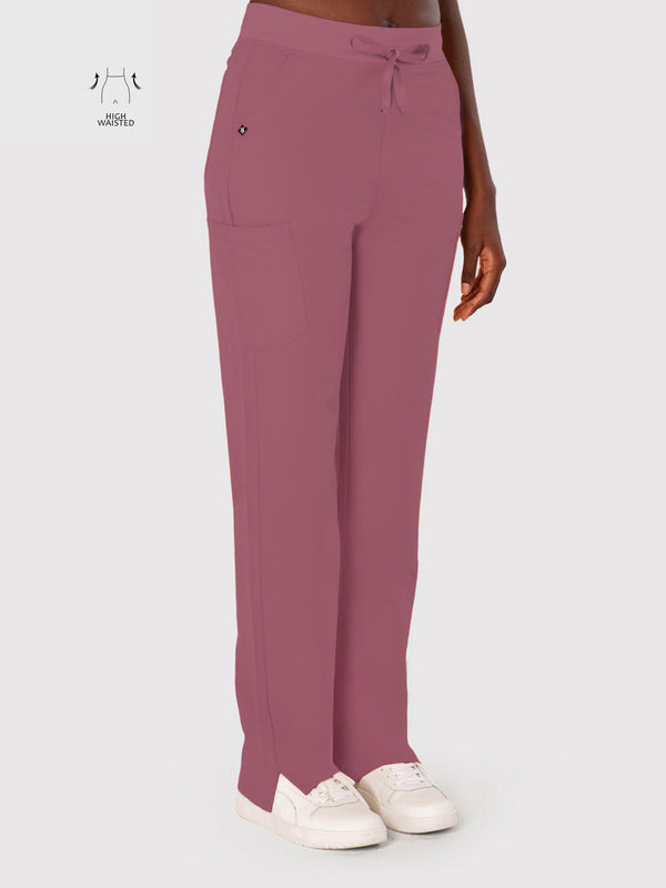 High Waisted Rise Ten-Pocket Cargo Scrub Pant