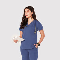 Seam Two-Pocket Scrub Top