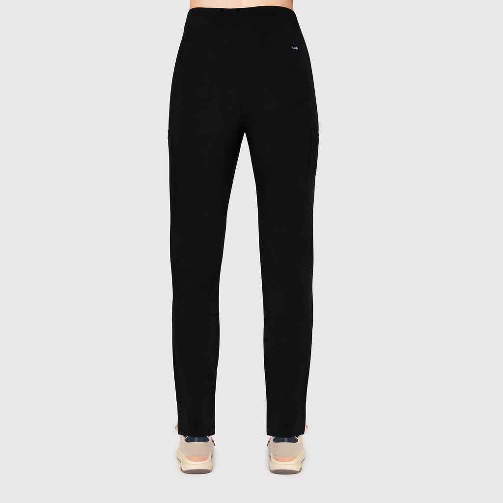 Sleek Eight-Pocket Slim Scrub Pant