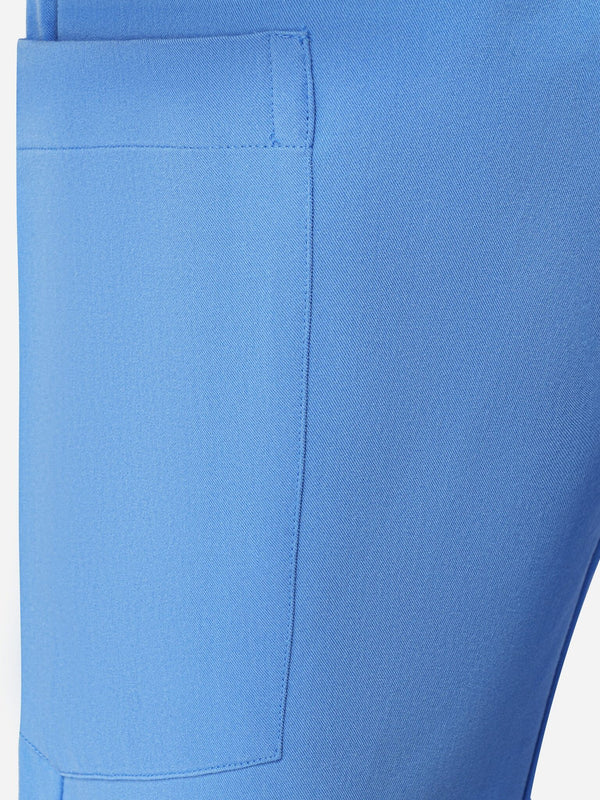 Grid Eight-Pocket Cargo Scrub Pant