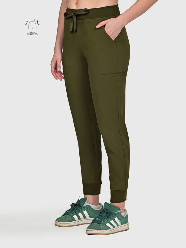 High Waisted Flex Nine-Pocket Jogger Scrub Pant
