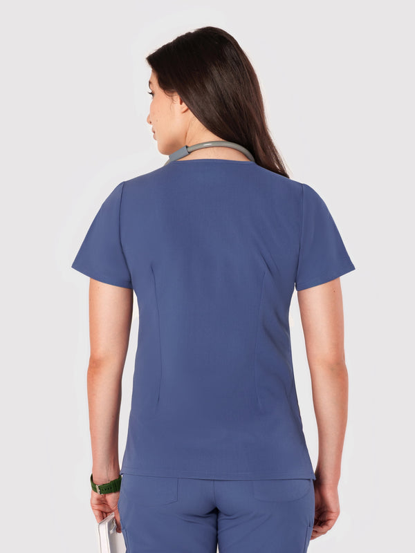 Seam Two-Pocket Scrub Top