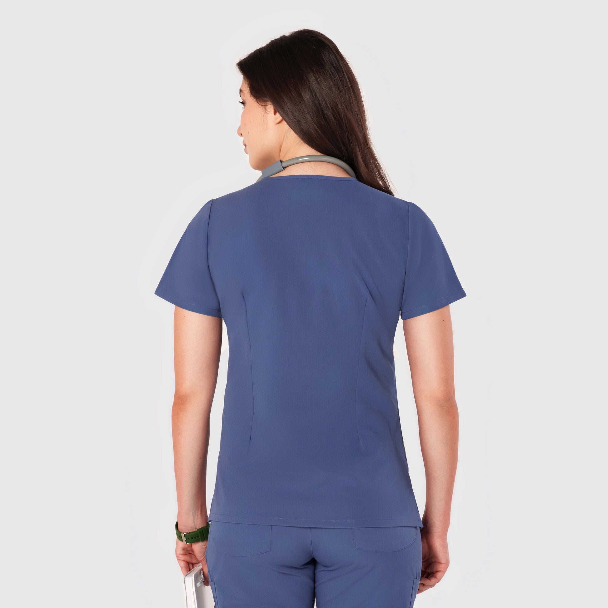 Seam Two-Pocket Scrub Top