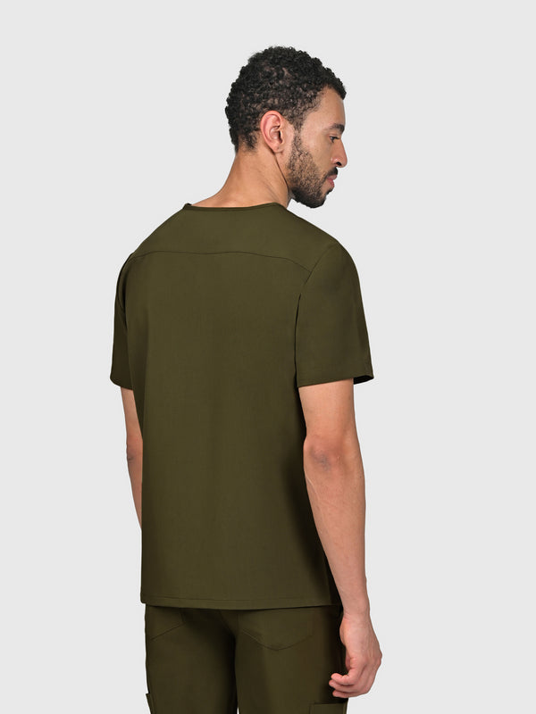 Trio Three-Pocket Scrub Top