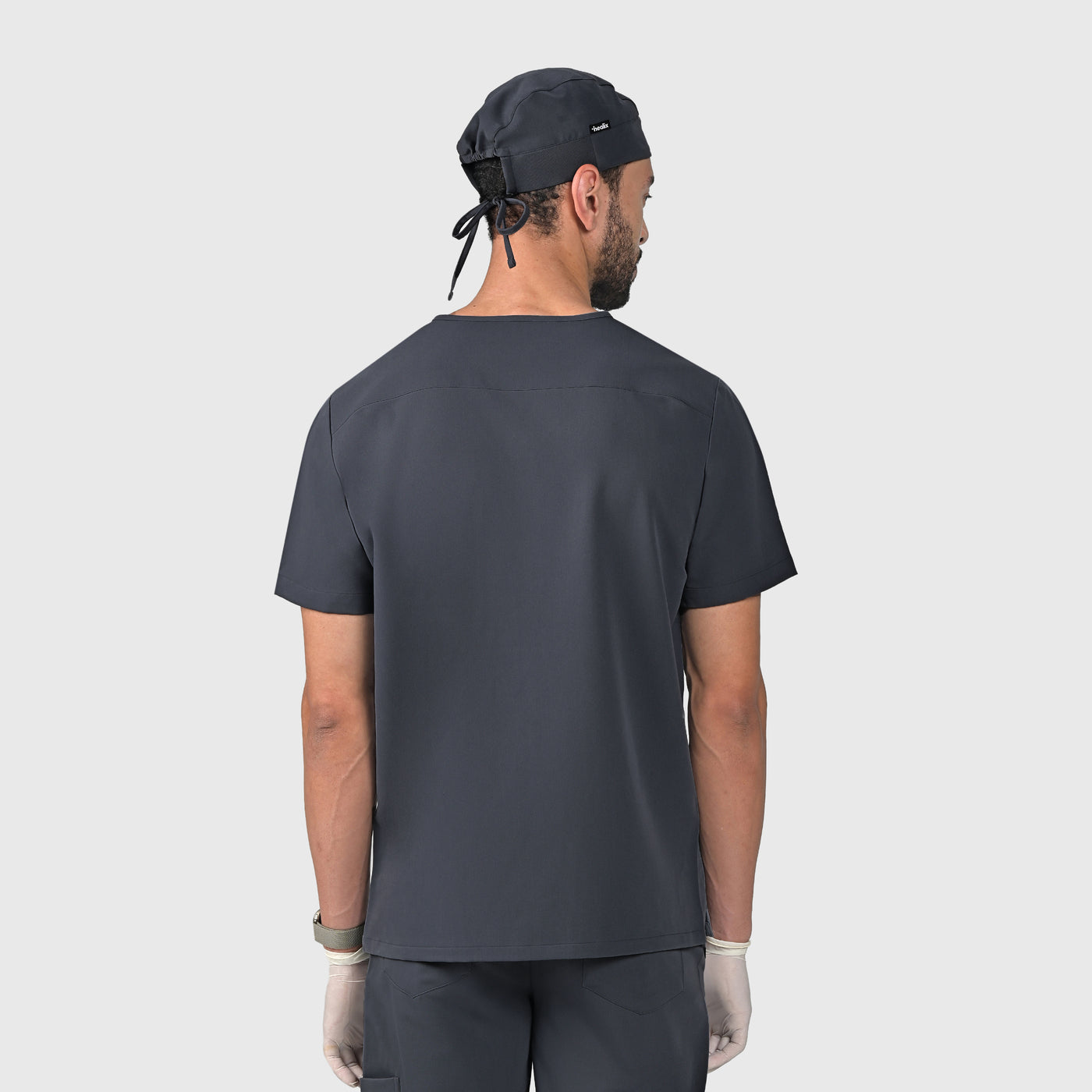 Trio Three-Pocket Scrub Top