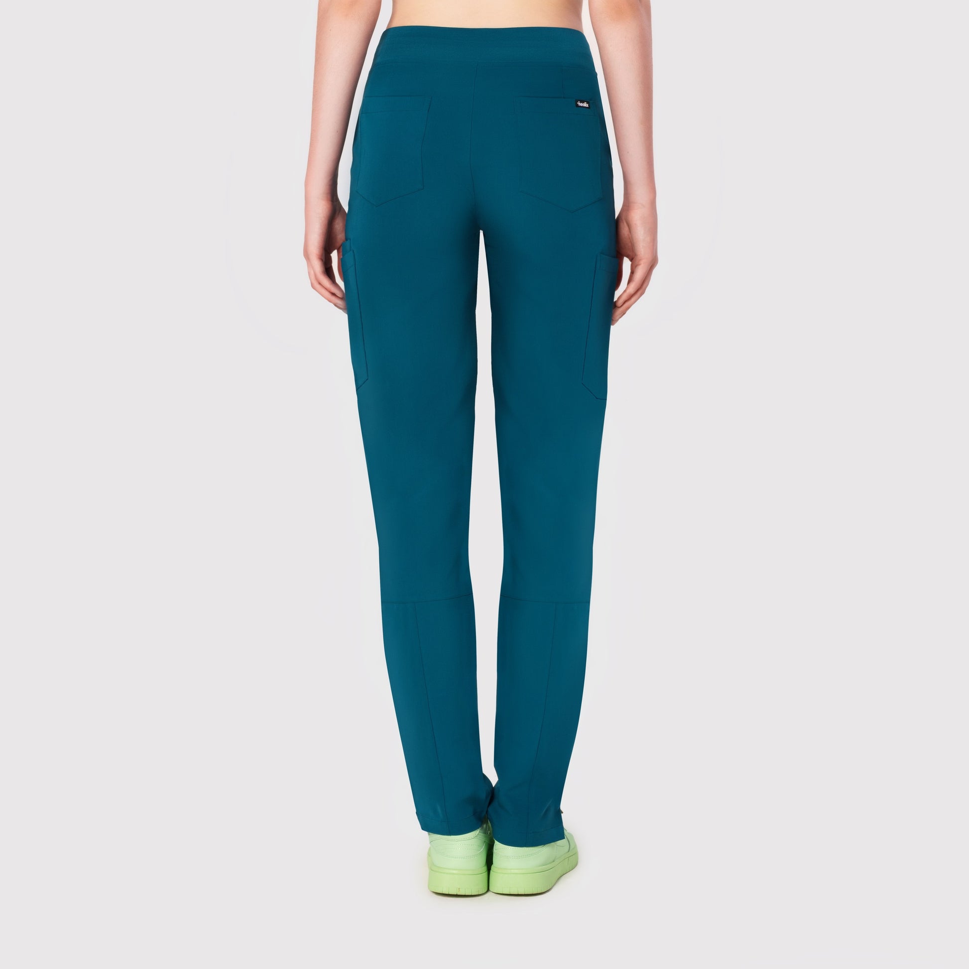 Sleek Eight-Pocket Slim Scrub Pant