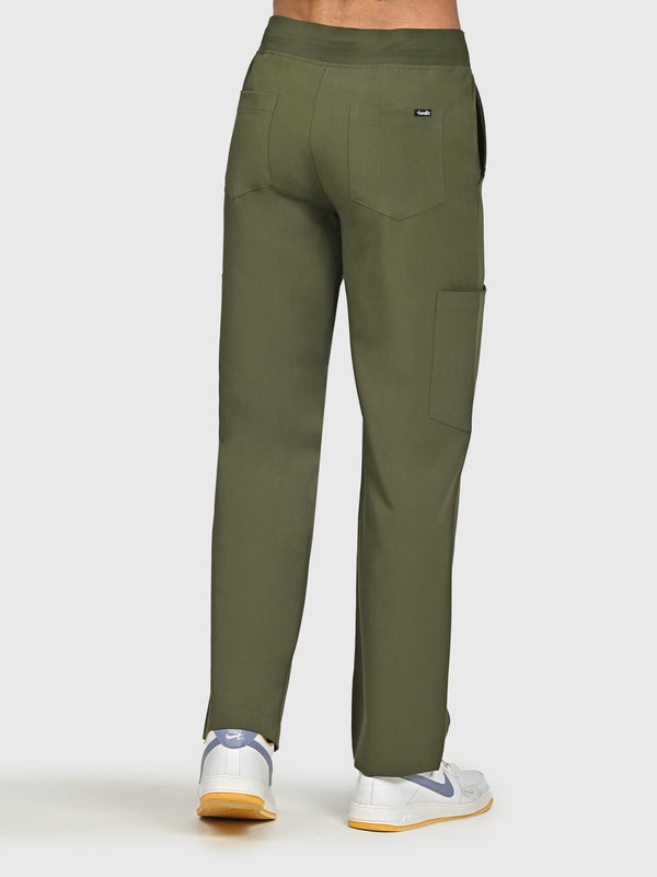 Grid Eight-Pocket Cargo Scrub Pant