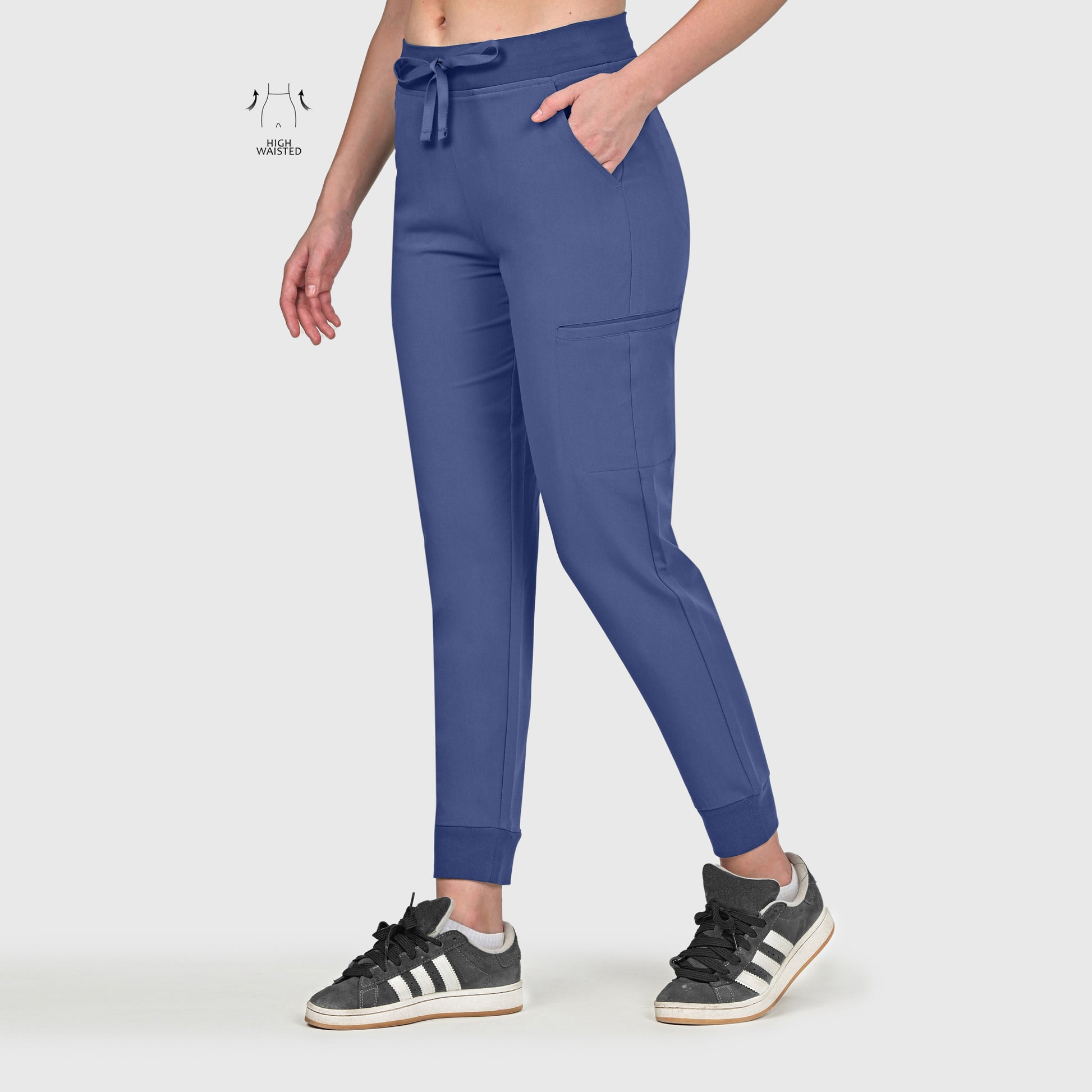 High Waisted Flex Nine-Pocket Jogger Scrub Pant