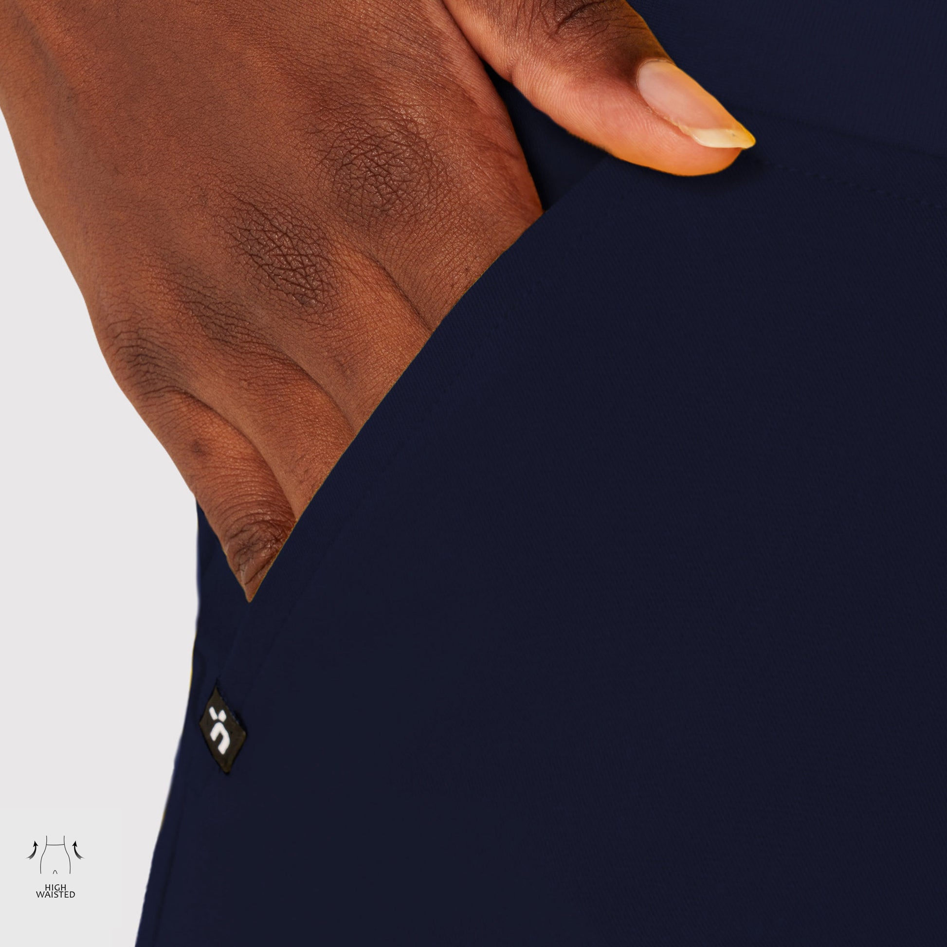 High Waisted Rise Ten-Pocket Cargo Scrub Pant