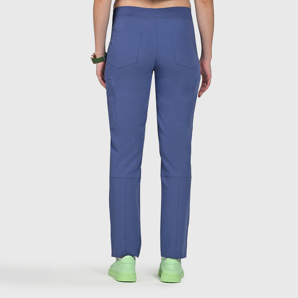 Sleek Eight-Pocket Slim Scrub Pant