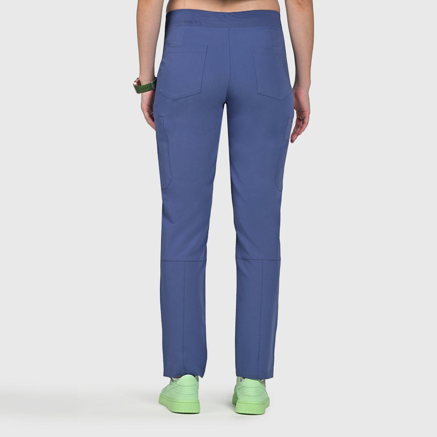Sleek Eight-Pocket Slim Scrub Pant