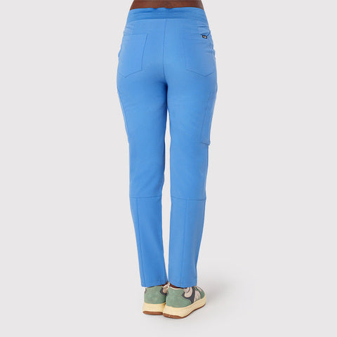 Sleek Eight-Pocket Slim Scrub Pant