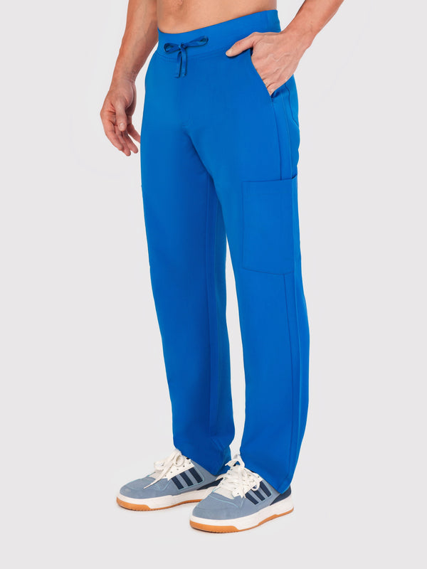 Grid Eight-Pocket Cargo Scrub Pant
