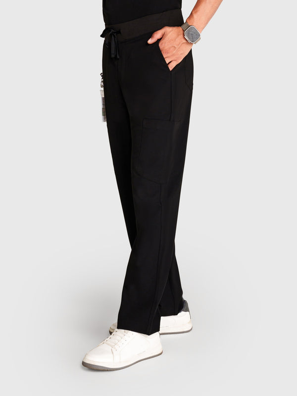 Grid Eight-Pocket Cargo Scrub Pant
