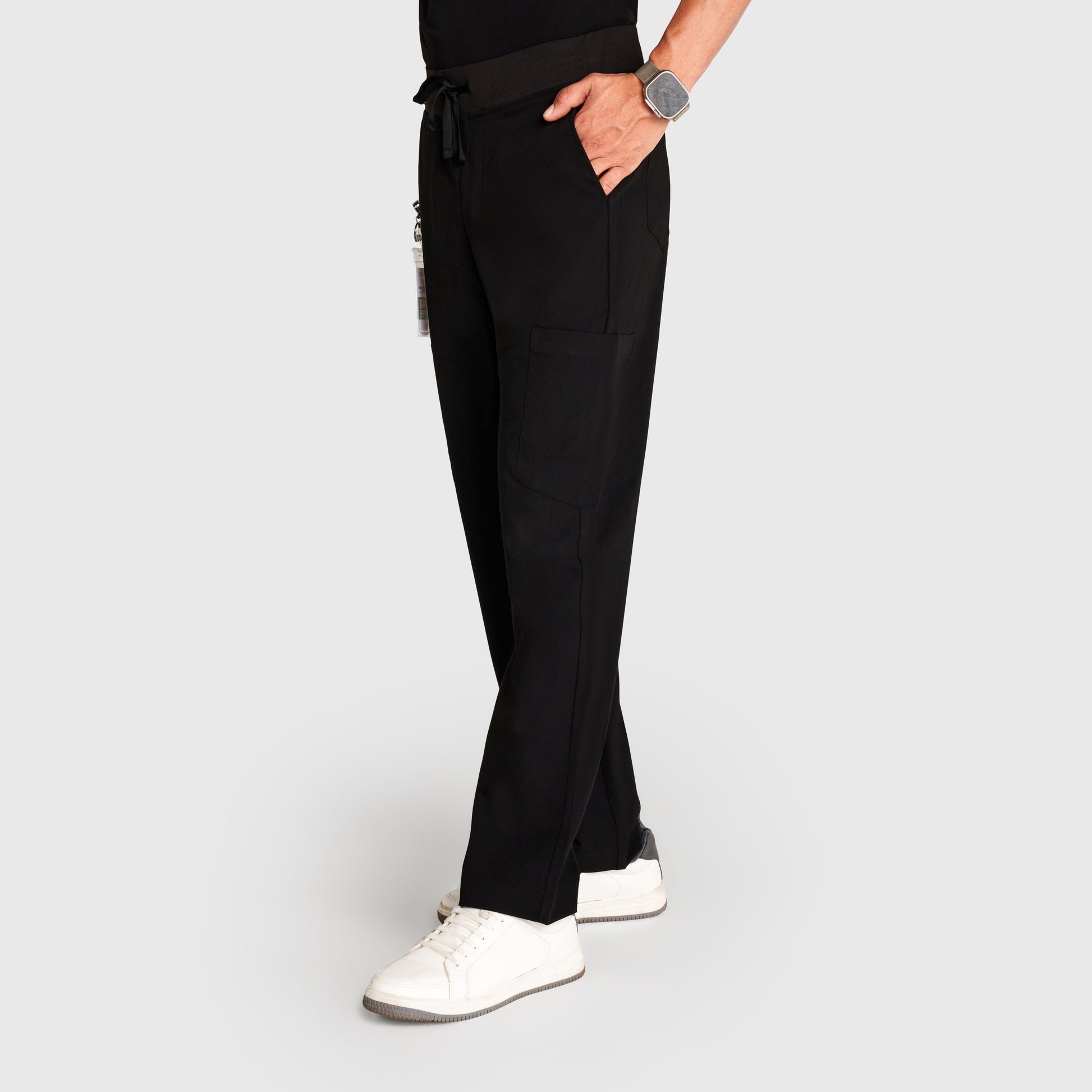 Grid Eight-Pocket Cargo Scrub Pant