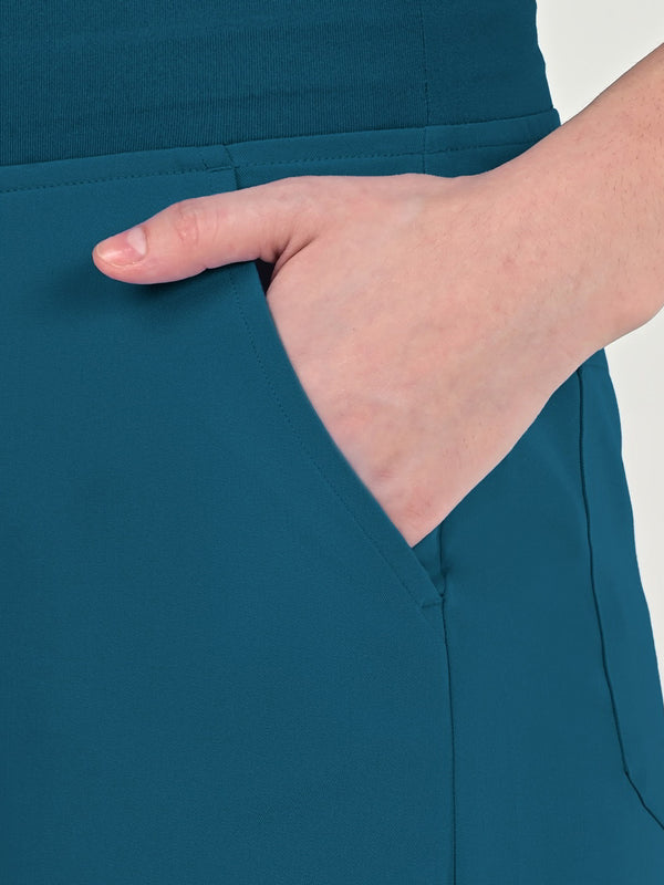 High Waisted Rise Ten-Pocket Cargo Scrub Pant