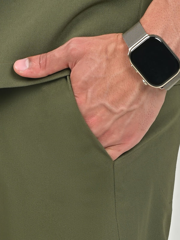 Grid Eight-Pocket Cargo Scrub Pant