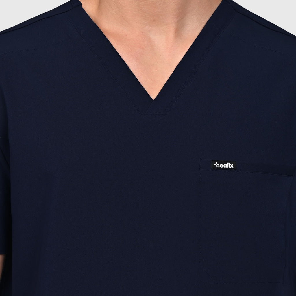 Trio Three-Pocket Scrub Top
