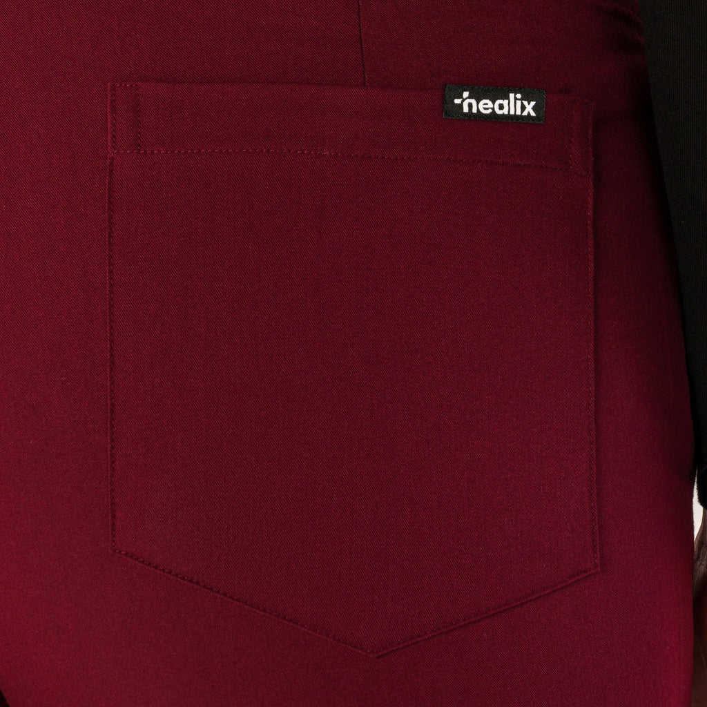 Sleek Eight-Pocket Slim Scrub Pant