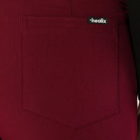 Sleek Eight-Pocket Slim Scrub Pant