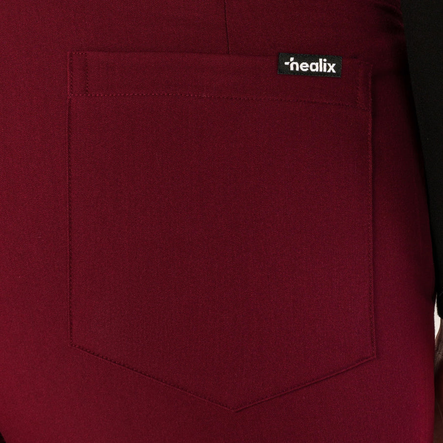 Sleek Eight-Pocket Slim Scrub Pant
