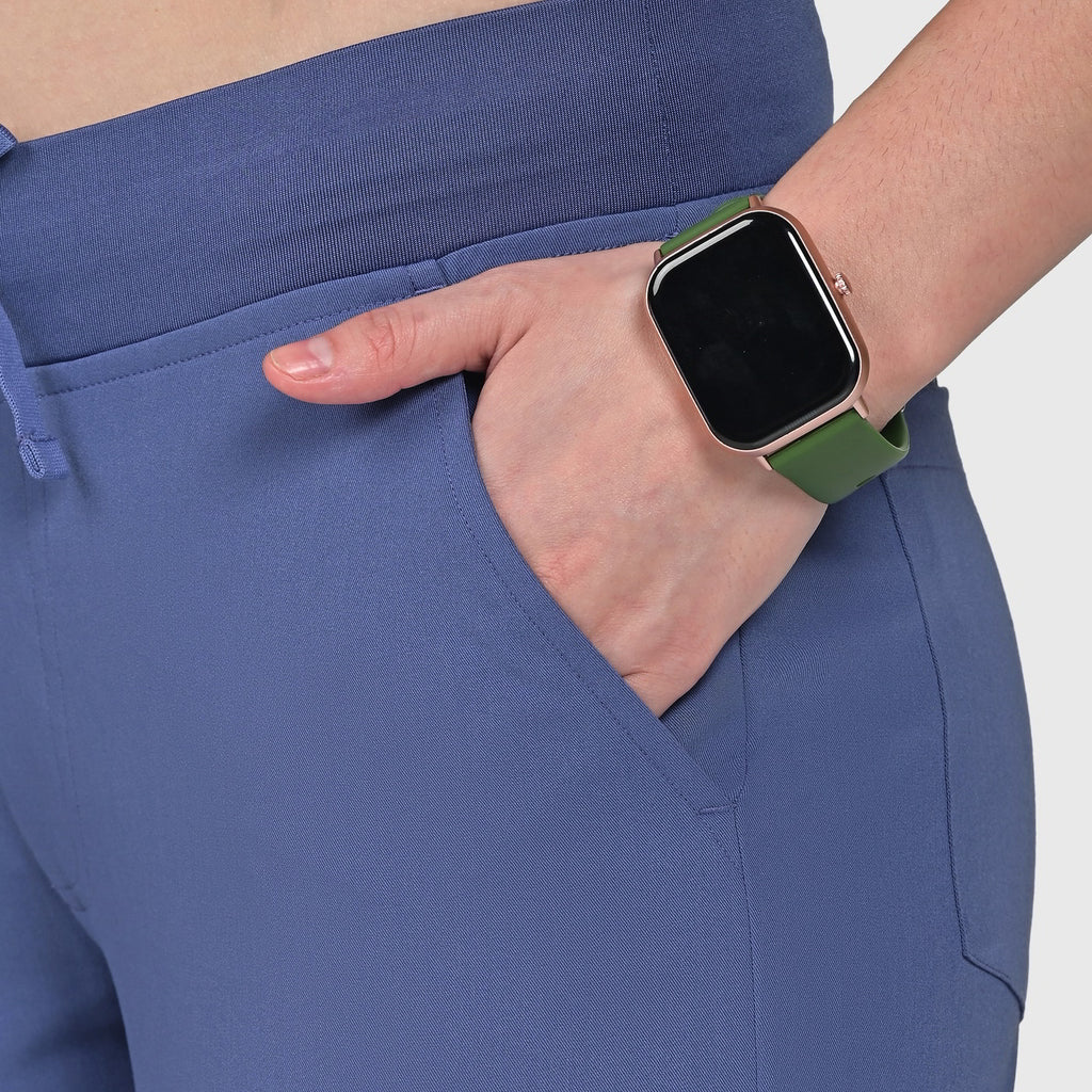Sleek Eight-Pocket Slim Scrub Pant