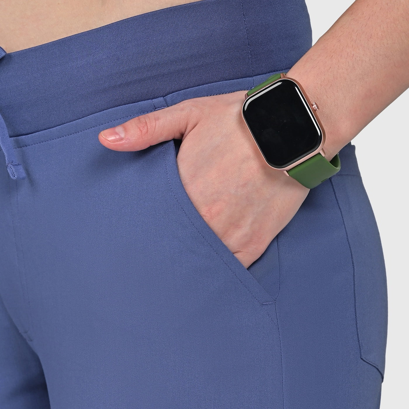 Sleek Eight-Pocket Slim Scrub Pant