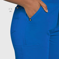 High Waisted Rise Ten-Pocket Cargo Scrub Pant