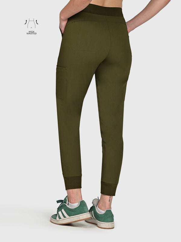 High Waisted Flex Nine-Pocket Jogger Scrub Pant