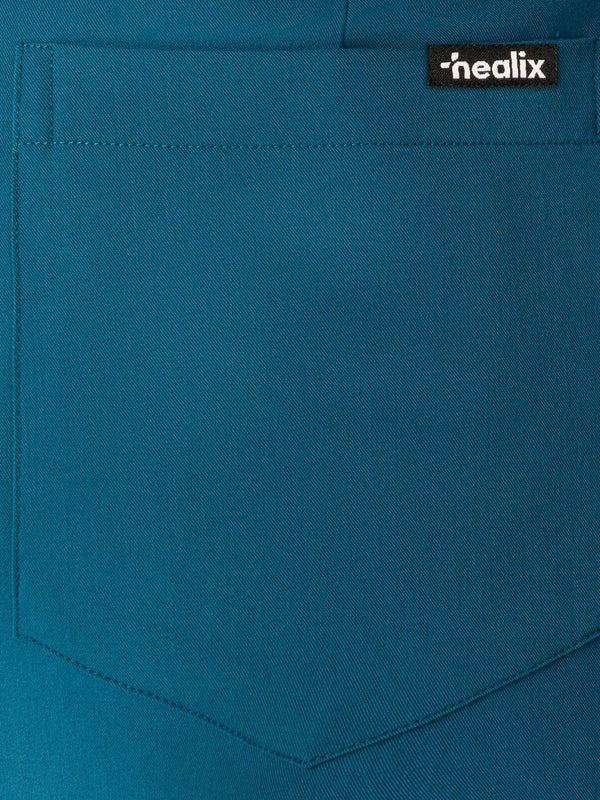 Sleek Eight-Pocket Slim Scrub Pant