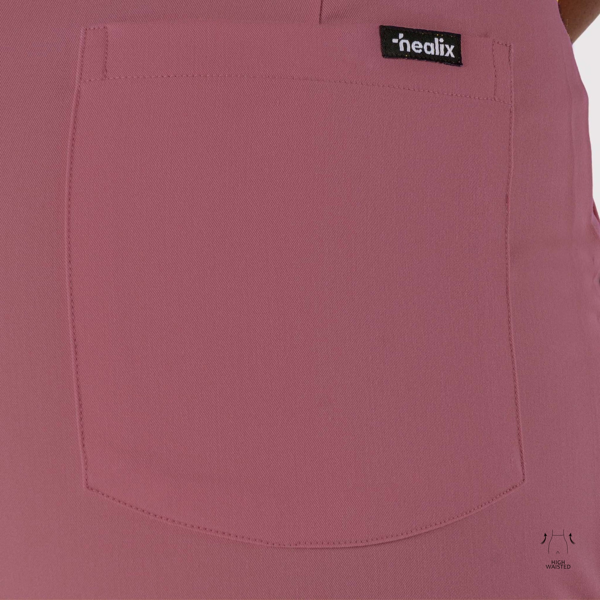 High Waisted Rise Ten-Pocket Cargo Scrub Pant