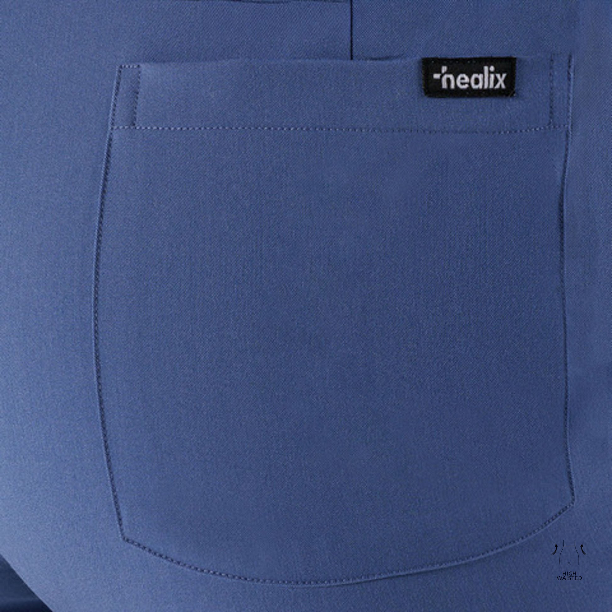 High Waisted Rise Ten-Pocket Cargo Scrub Pant