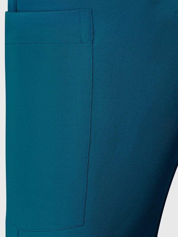 Sleek Eight-Pocket Slim Scrub Pant