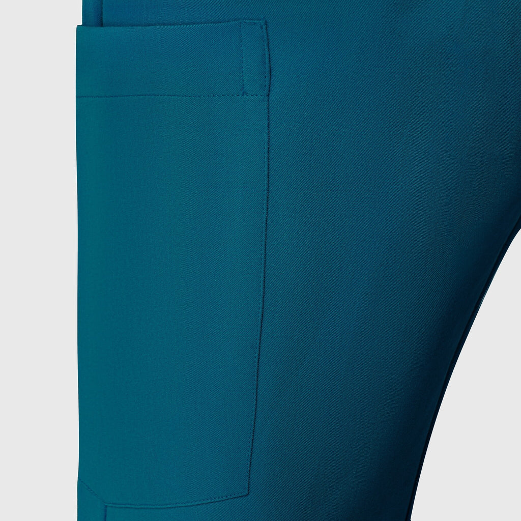 Sleek Eight-Pocket Slim Scrub Pant