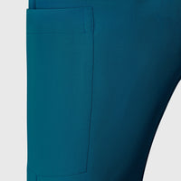 Sleek Eight-Pocket Slim Scrub Pant