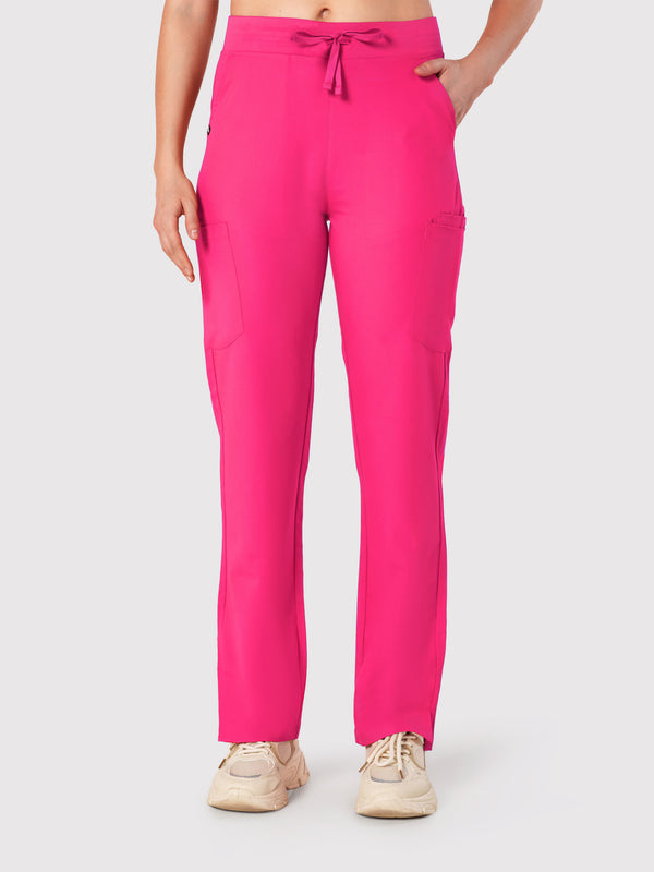High Waisted Rise Ten-Pocket Cargo Scrub Pant