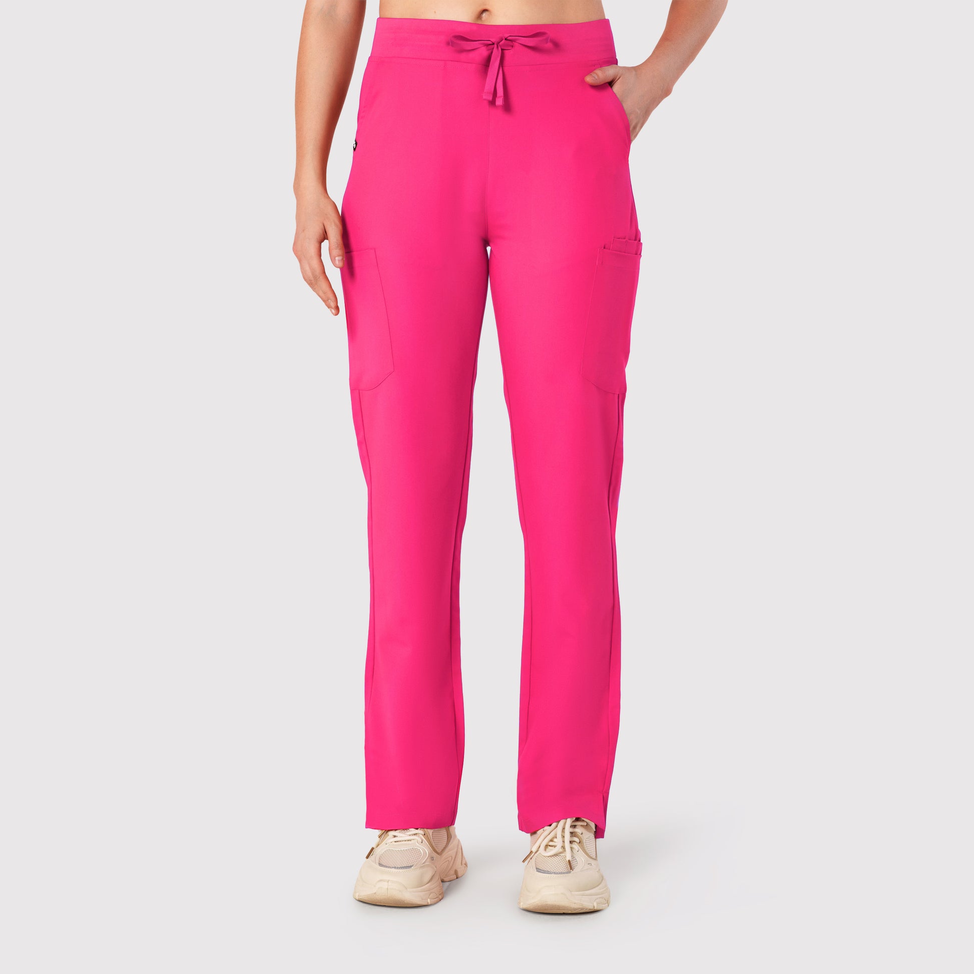 High Waisted Rise Ten-Pocket Cargo Scrub Pant