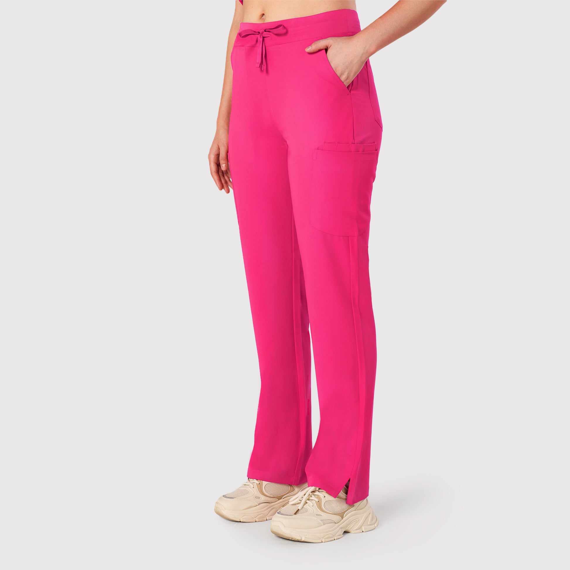High Waisted Rise Ten-Pocket Cargo Scrub Pant