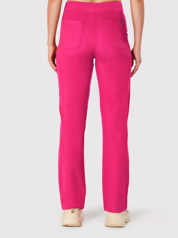 High Waisted Rise Ten-Pocket Cargo Scrub Pant
