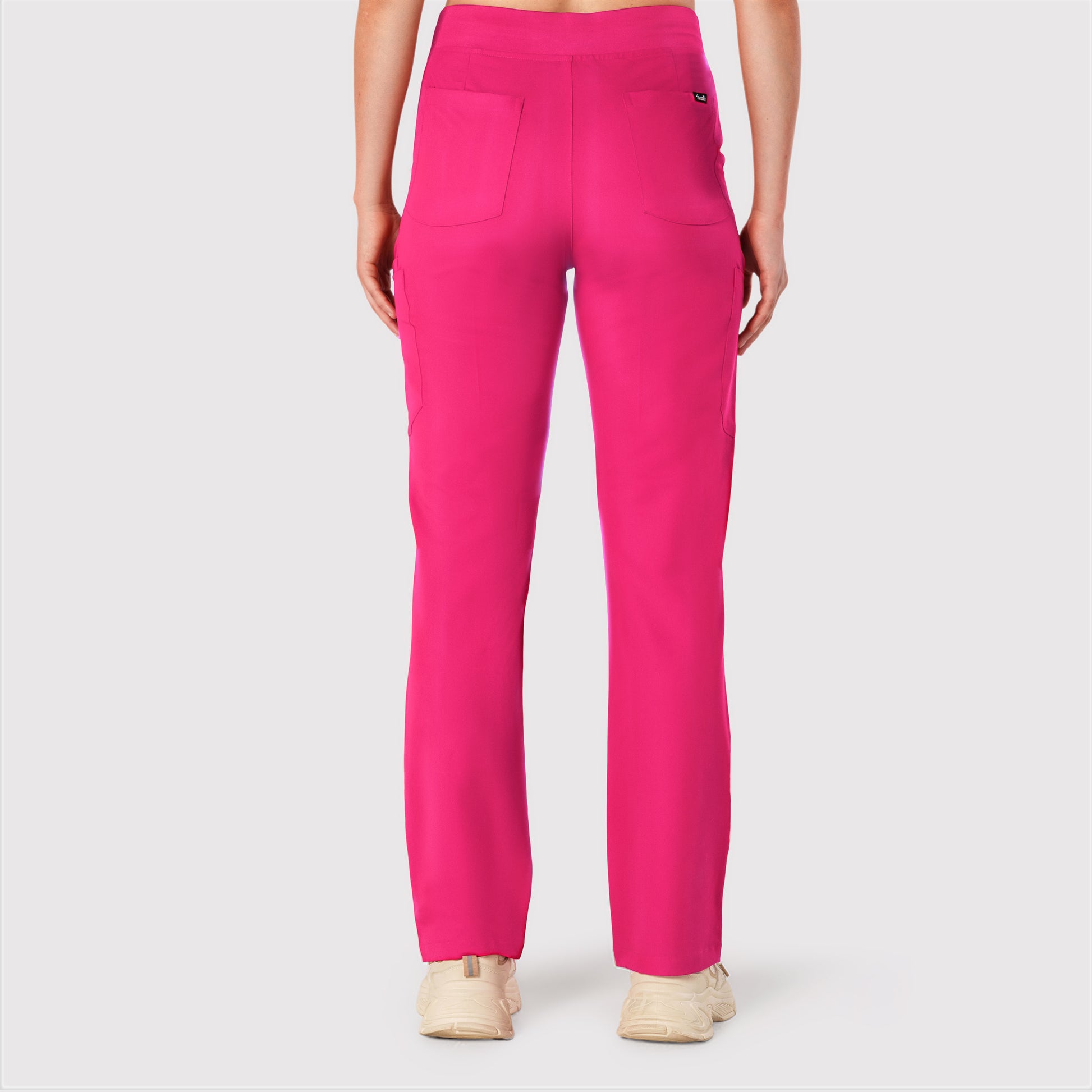 High Waisted Rise Ten-Pocket Cargo Scrub Pant